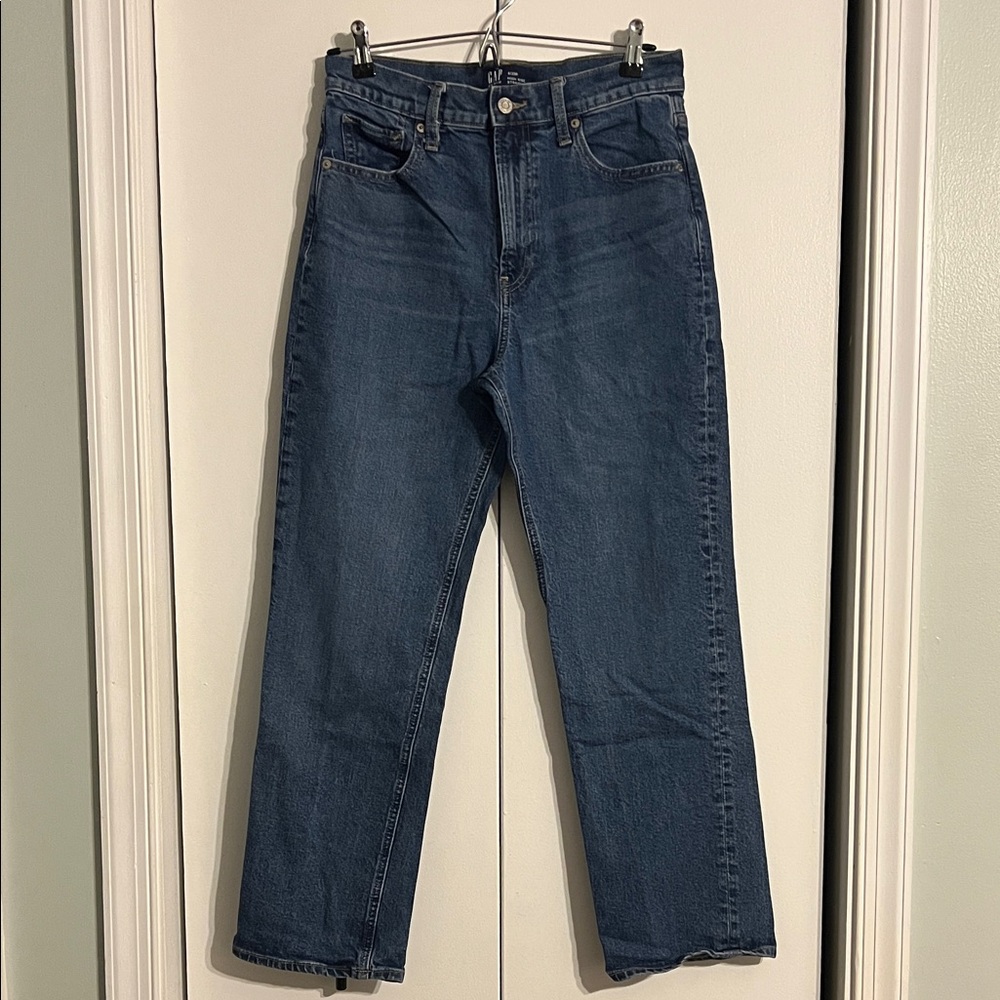 GAP High Rise Straight Denim Jeans 8/29R